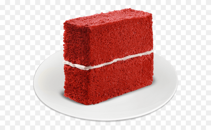 580x458 Red Velvet Cake Slice Red Ribbon Cake Slice, Cake, Dessert, Food HD PNG Download
