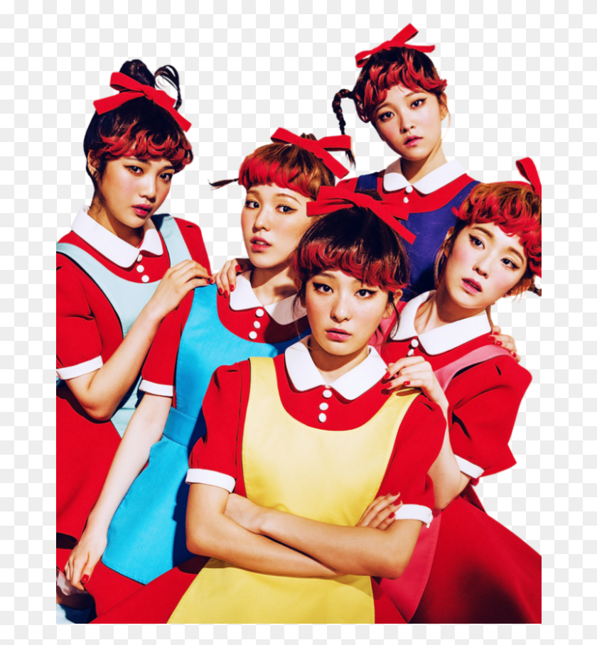 684x848 Red Velvet Red Velvet The Red Concept, Person, Human, Costume HD PNG Download