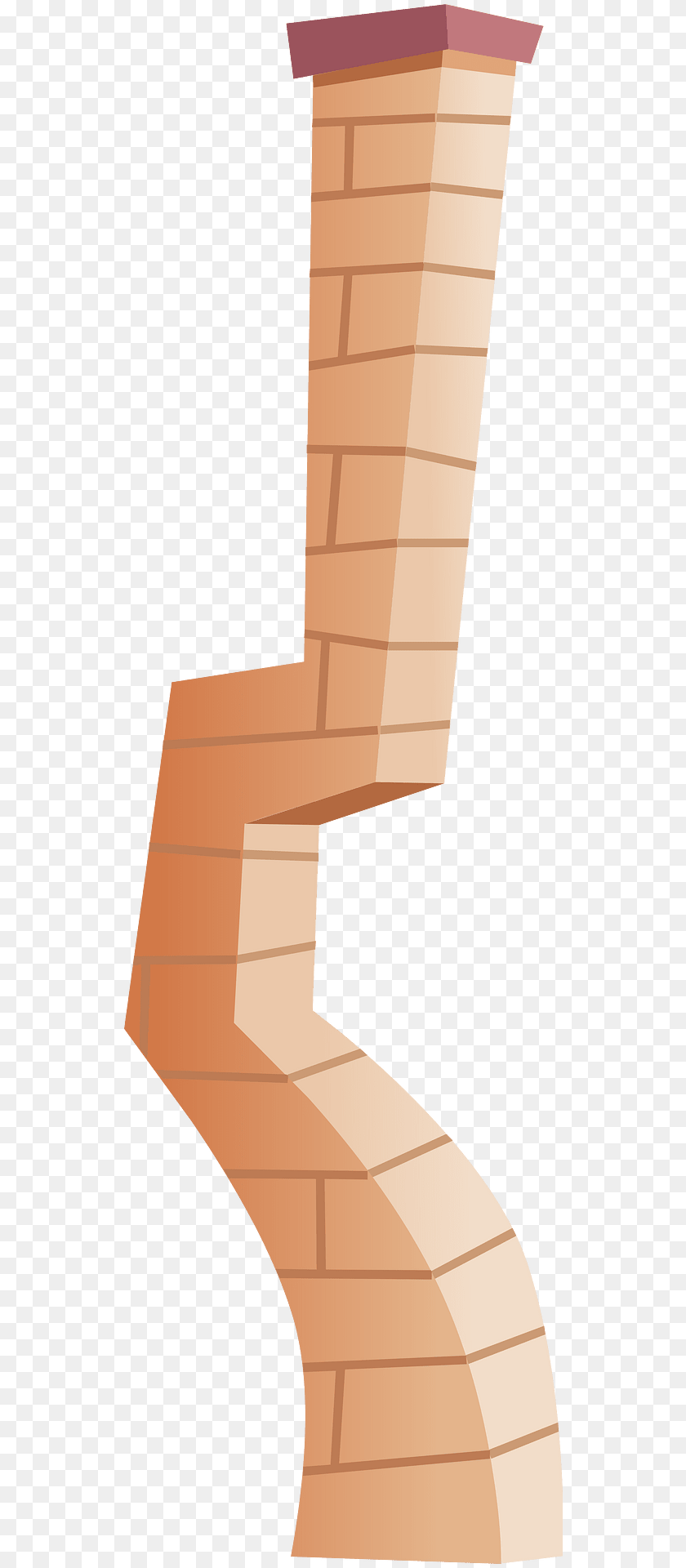Red Wacky Chimney Architecture, Building, House, Housing Clipart PNG