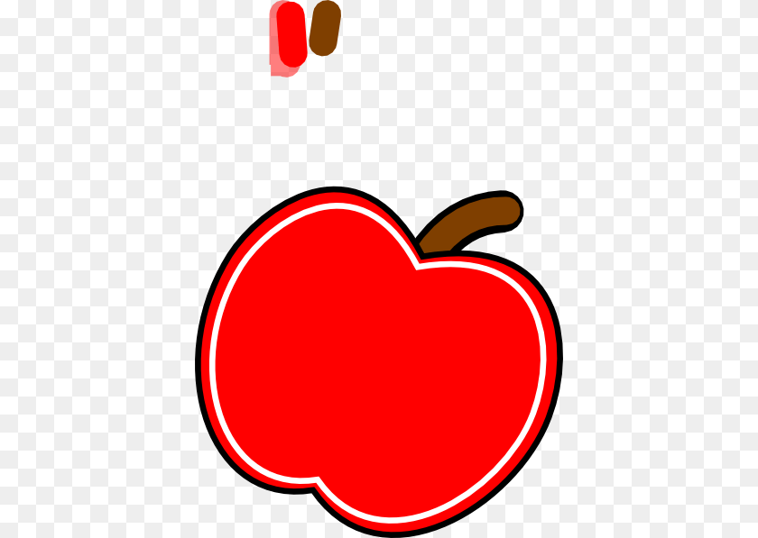 408x597 Red White Apple Clip Art, Food, Fruit, Plant, Produce Clipart PNG
