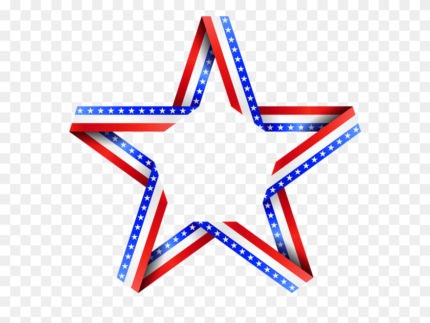 573x572 Red White Blue Stars American Flag Star Clip Art, Symbol, Star Symbol, Lighting HD PNG Download