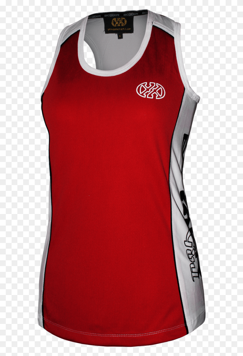585x1171 Red White Fox Active Tank, Bib, Clothing, Apparel HD PNG Download