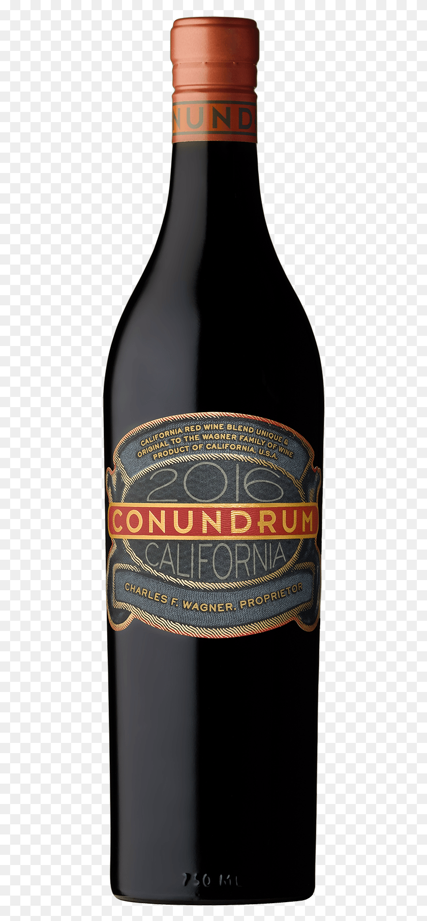 438x1750 Red Wine Blend California 2016 Conundrum Red, Alcohol, Beverage, Drink HD PNG Download