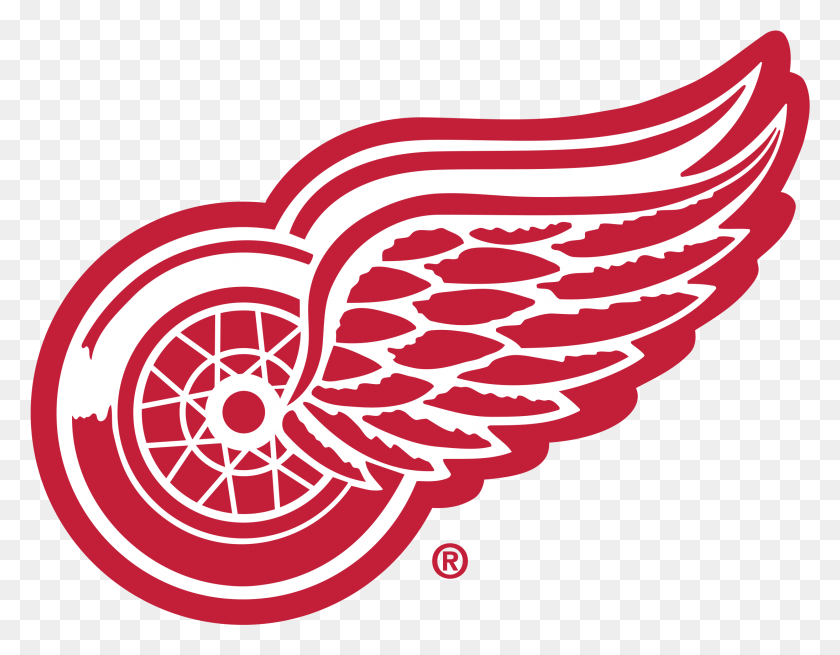 2191x1674 Descargar Png Red Wings Logo Detroit Red Wings Logo, Símbolo, Marca Registrada, Ketchup Hd Png