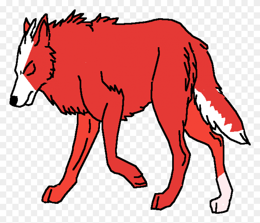 1211x1029 Red Wolf Cartoon, Animal, Mammal, Wildlife HD PNG Download