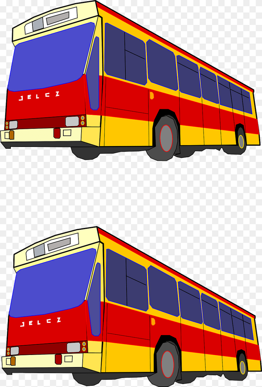 865x1280 Red Yellow Blue Bus, Transportation, Vehicle, Tour Bus, Double Decker Bus PNG
