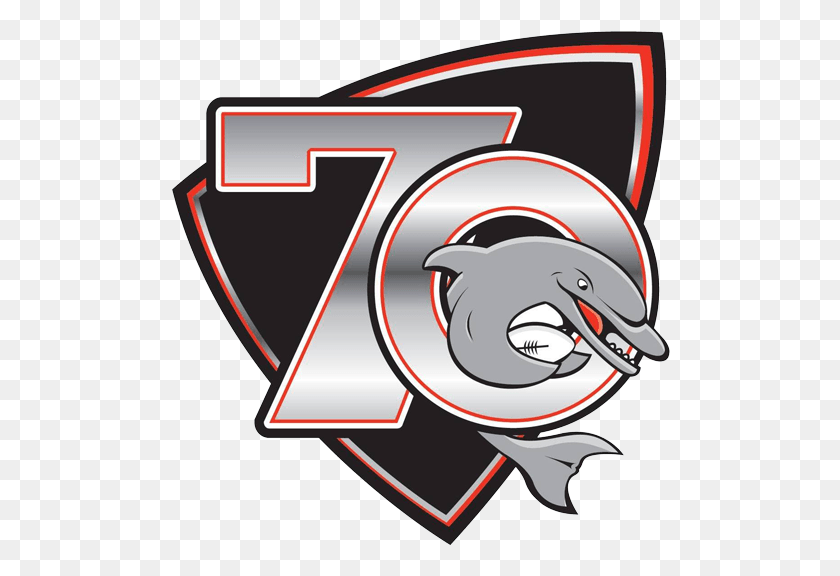 500x516 Логотип Redcliffe Dolphins, Этикетка, Текст, Символ Hd Png Скачать