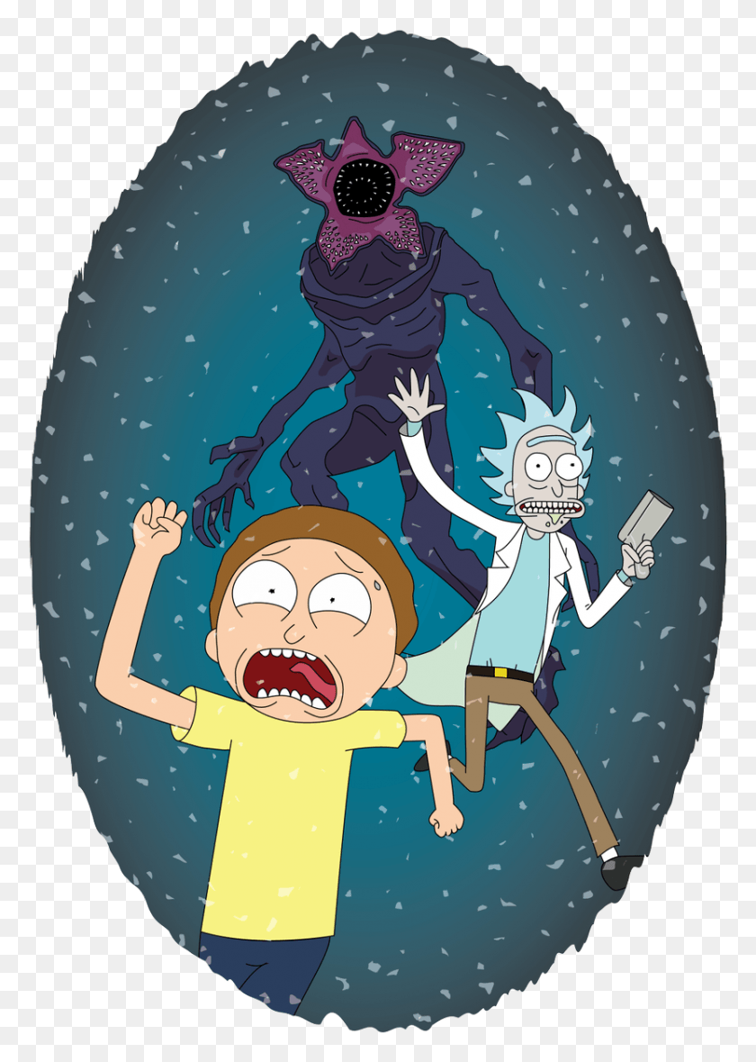 831x1193 Redditverified Account Rick And Morty Upside Down, Poster, Advertisement, Person HD PNG Download