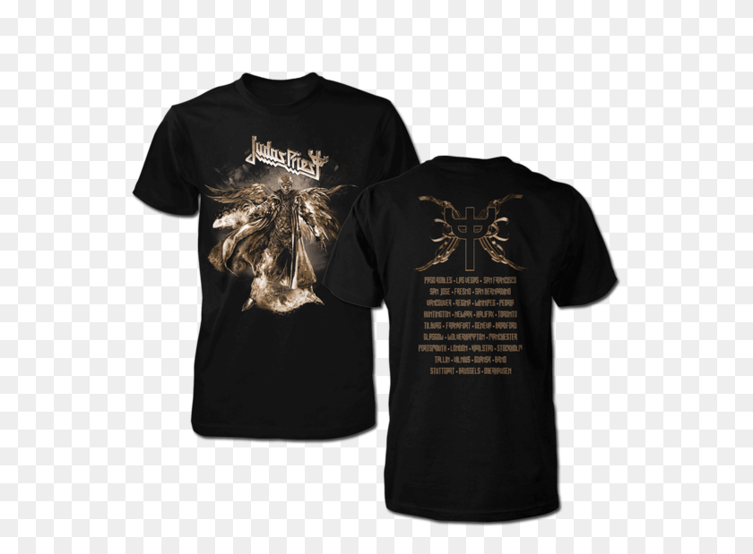 547x559 Redeemer Of Souls Sepia Fall 2015 Tour Tee Glenn Tipton, Clothing, Apparel, T-shirt HD PNG Download