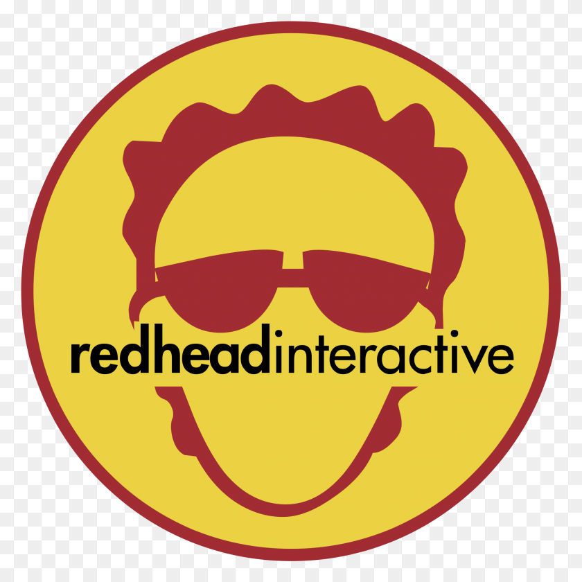 1997x1997 Redhead Interactive Logo Прозрачный Круг, Этикетка, Текст, Наклейка Hd Png Скачать