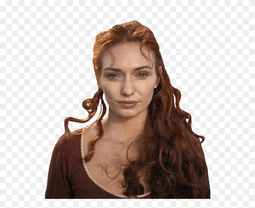 547x623 Redhead Sticker Eleanor Tomlinson Blonde Hair, Face, Person, Human HD PNG Download