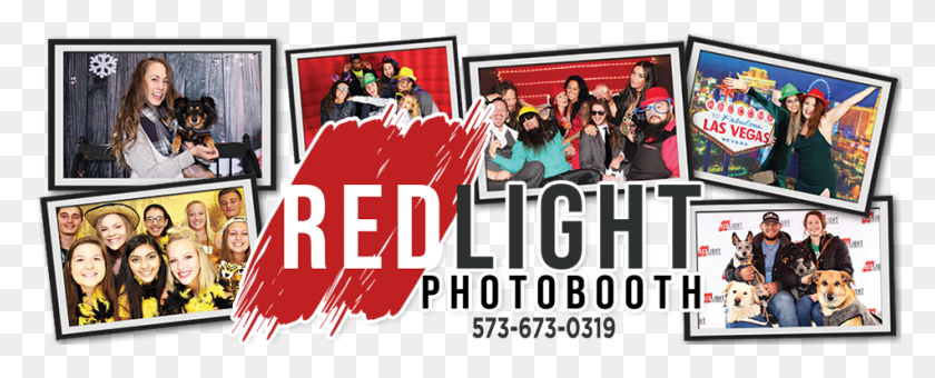 950x342 Redlight Photo Booth Cover Photo Poster, Person, Human, Advertisement HD PNG Download