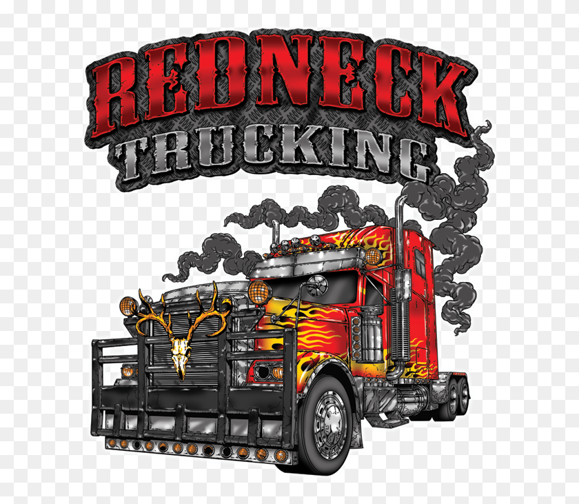 617x671 Redneck Trucking Big Rig Redneck Trucking Logo, Fire Truck, Truck, Vehicle HD PNG Download