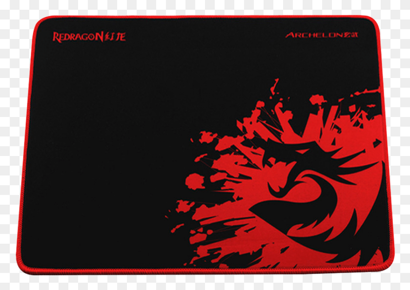 1087x746 Redragon P001 Archelon Gaming Mouse Pad Stitched Edges, Graphics, Text HD PNG Download