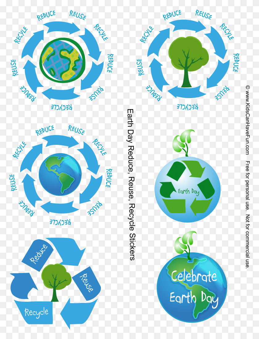 2319x3094 Reduce Reuse Recycle Earth Day Stickers Http Earth Day Stickers, Symbol, Recycling Symbol, Text HD PNG Download
