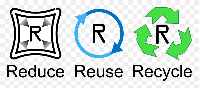 2400x958 Reduce Reuse Recycle Reduce Reuse Recycle Signs, Symbol, Animal, Recycling Symbol HD PNG Download