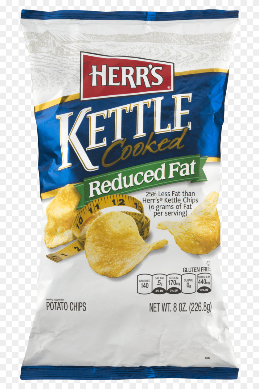 708x1200 Reduced Fat Kettle Cooked Potato Chips Herr39s Chips, Plant, Food, Snack HD PNG Download