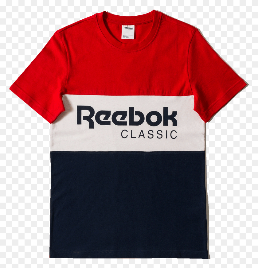 1149x1198 Reebok Archive Stripe Tee Reebok, Clothing, Apparel, T-shirt HD PNG Download