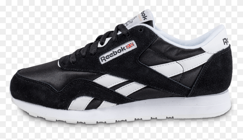 1398x762 Reebok Reebok Black And White, Shoe, Footwear, Clothing HD PNG Download