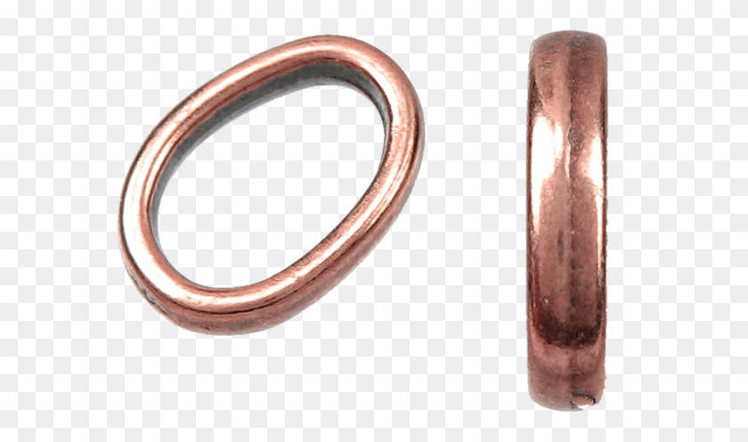 585x436 Regaliz Oval Slice Spacer Antique Copper Wood Png Скачать