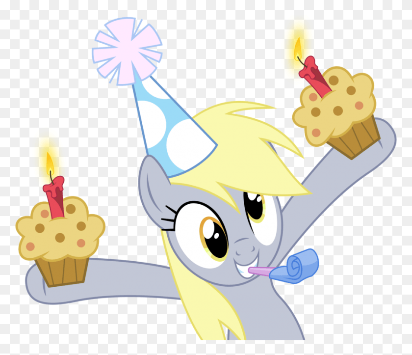 900x766 Regardless It39s Celebration Time Mlp Derpy Muffin, Clothing, Apparel, Party Hat HD PNG Download