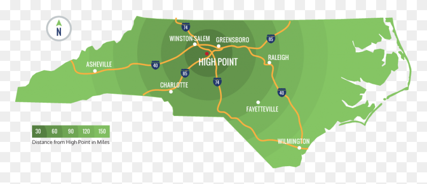 920x358 Regional Map North Carolina Election Results 2018, Plot, Diagram, Atlas HD PNG Download