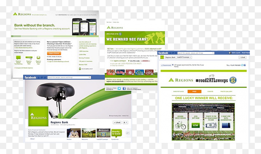 989x553 Regions Bank Digital Online Advertising, File, Webpage, Mobile Phone HD PNG Download