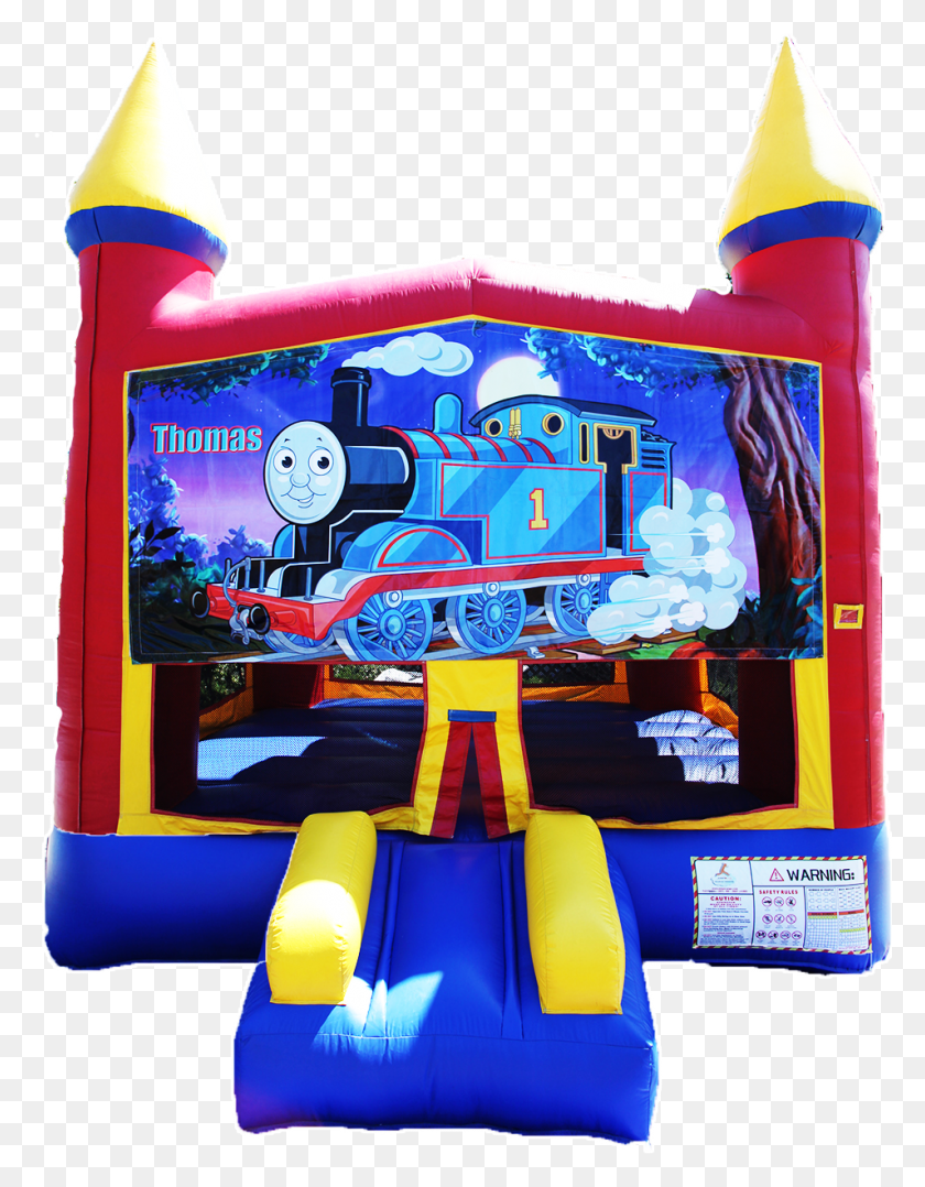 954x1246 Regular Castle Thomas The Train 1515 Inflatable, Arcade Game Machine, Play Area, Playground HD PNG Download
