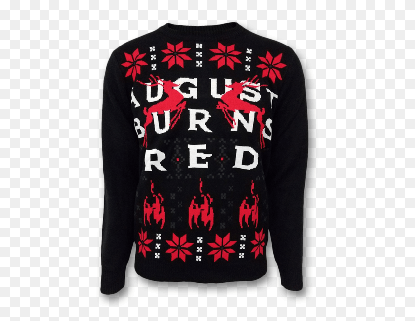 455x589 Reindeer Christmas Sweater August Burns Red Christmas Sweater, Clothing, Apparel, Sleeve HD PNG Download