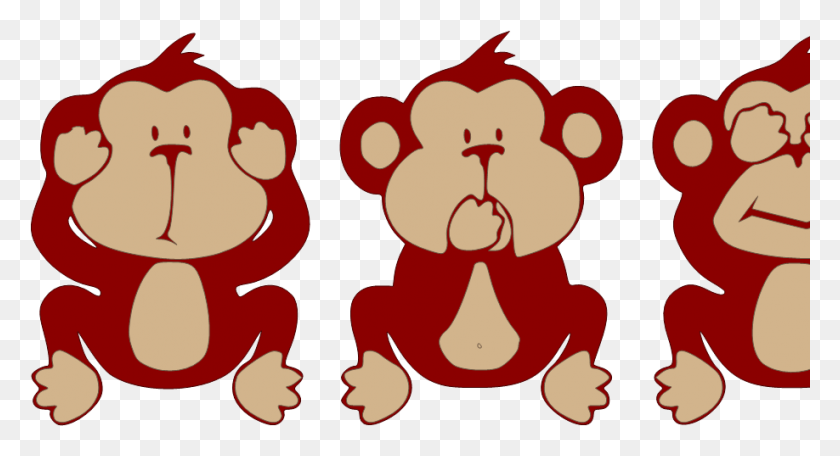 918x467 Descargar Png / Reindeer Clipart Evil Cute Three Wise Monkeys, Food, Cupido Hd Png