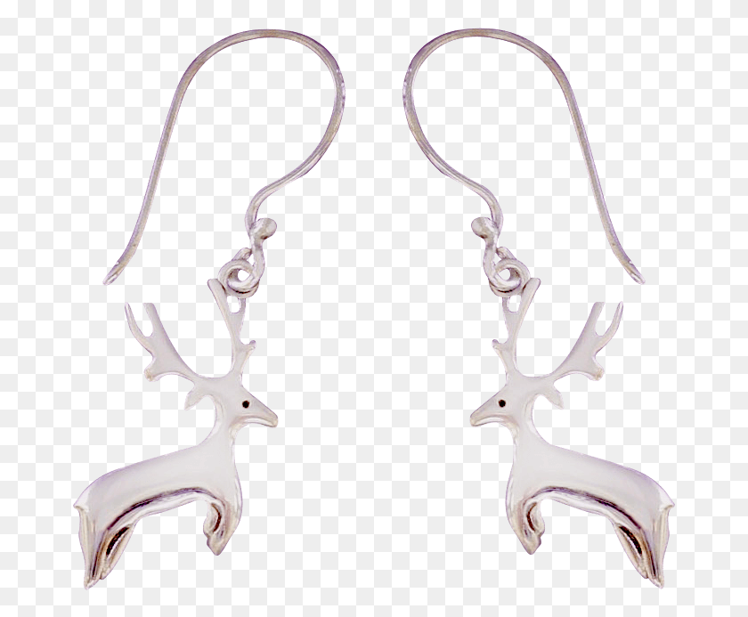 677x633 Reindeer Dangles 39 Earrings, Antler, Antelope, Wildlife HD PNG Download