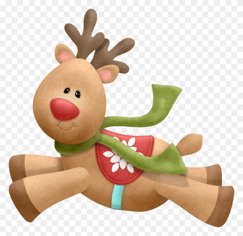 1506x1456 Reindeer Rena De Natal Em Fofa, Toy, Plush, Elf HD PNG Download