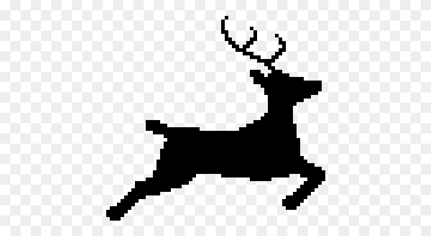 428x400 Reindeer Silhouette, Gray, World Of Warcraft HD PNG Download