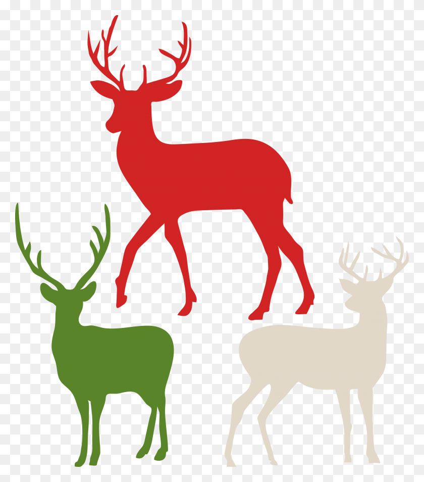 3092x3547 Reindeer Silhouette Cute Clipart Svg Cuts Svg File Dear Shadow, Deer, Wildlife, Mammal HD PNG Download