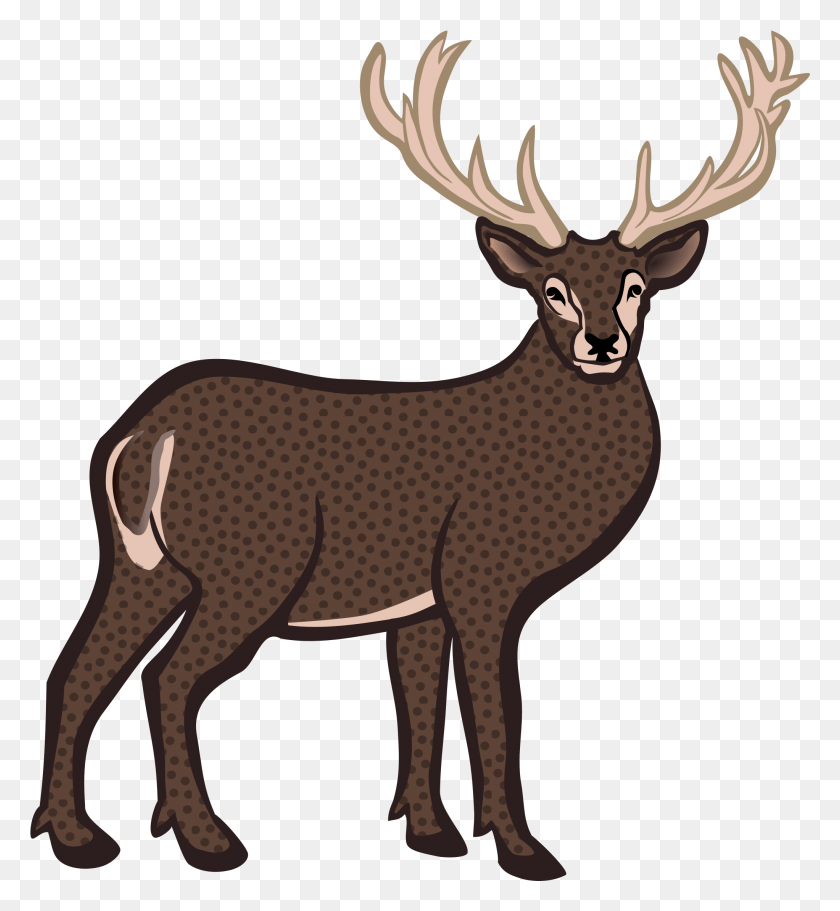 2044x2232 Reindeer White Tailed Deer Bison Elk Buck Deer Clipart, Wildlife, Mammal, Animal HD PNG Download