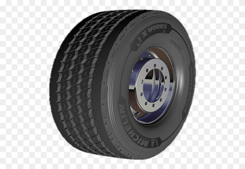507x518 Reinforced Casing Improved Mileage Potential And Michelin X Works Z, Tire, Car Wheel, Wheel HD PNG Download