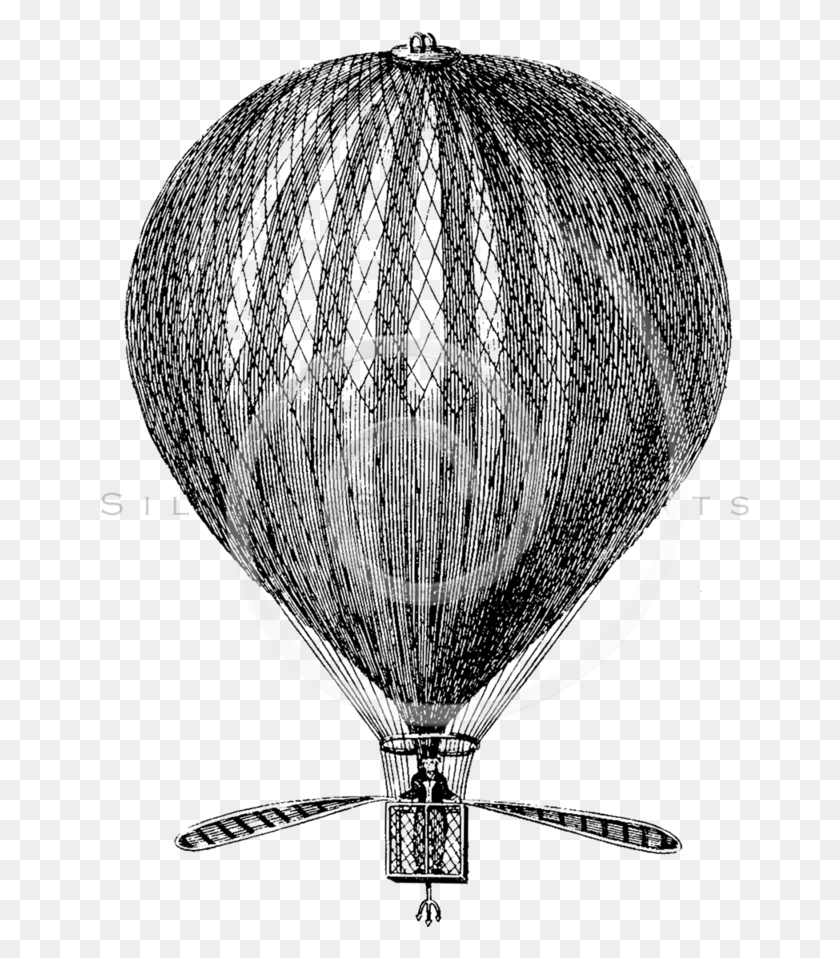 661x898 Rejected Stamp Clipart Hot Air Balloon Air Balloon Vintage, Spiral, Rug, Coil HD PNG Download