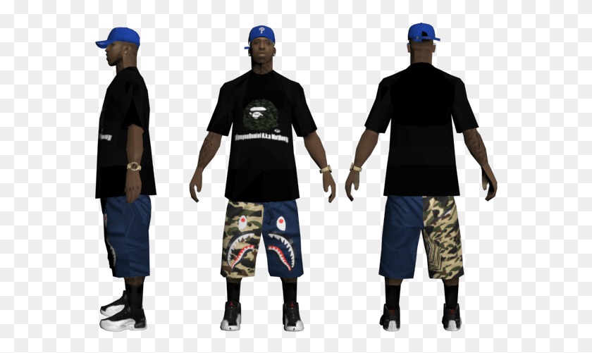 572x441 Rel Nigga With Short Bape Standing, Clothing, Person, Shorts HD PNG Download