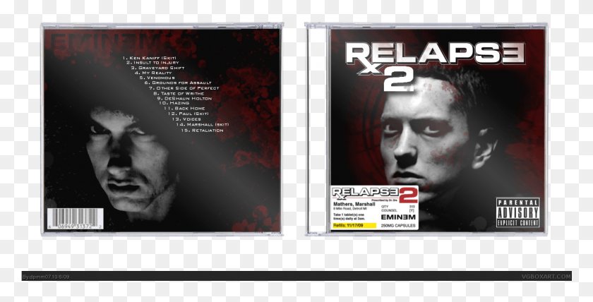 1225x578 Descargar Png Relapse 2 Box Cover Relapse 2 Eminem Tracklist, Poster, Anuncio, Flyer Hd Png