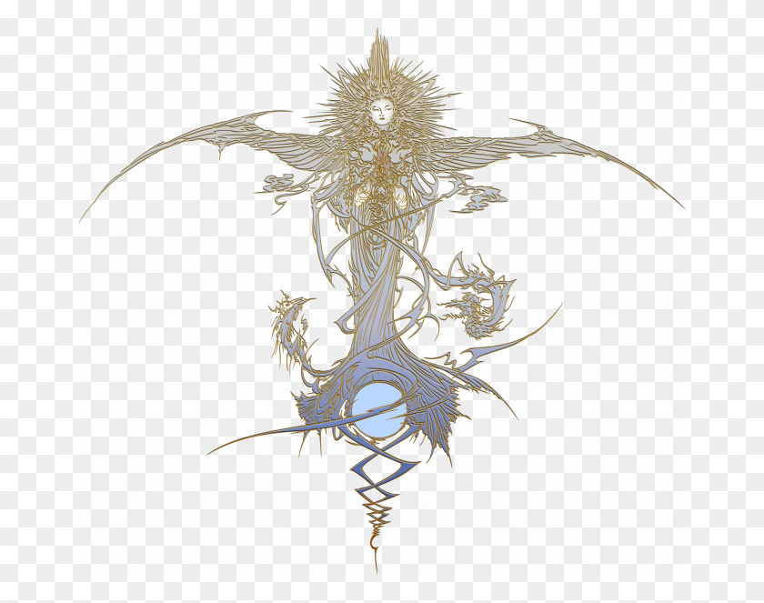 670x603 Related Articles Fabula Nova Crystallis Final Fantasy Logo, Cross, Symbol, Antler HD PNG Download