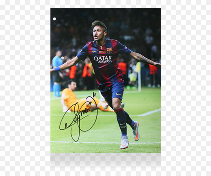 442x640 Related Posts Of Goal By Neymar Jr Brazil Neymar Autographs, Person, Human, People HD PNG Download