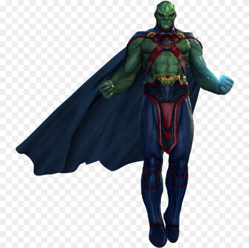 Related Wallpapers Martian Manhunter Injustice 2, Cape, Clothing, Adult, Male Transparent PNG