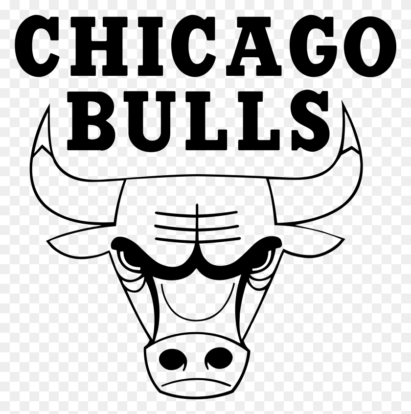 2201x2220 Логотип Чикаго Медведи Логотип Чикаго Буллз Черно-Белый, Животное, Млекопитающее, Кошка Png Скачать