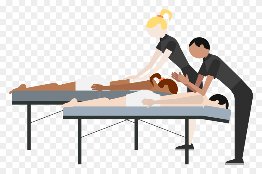 958x613 Relax Clipart Massage Table Massage Transparent, Person, Human, Patient HD PNG Download