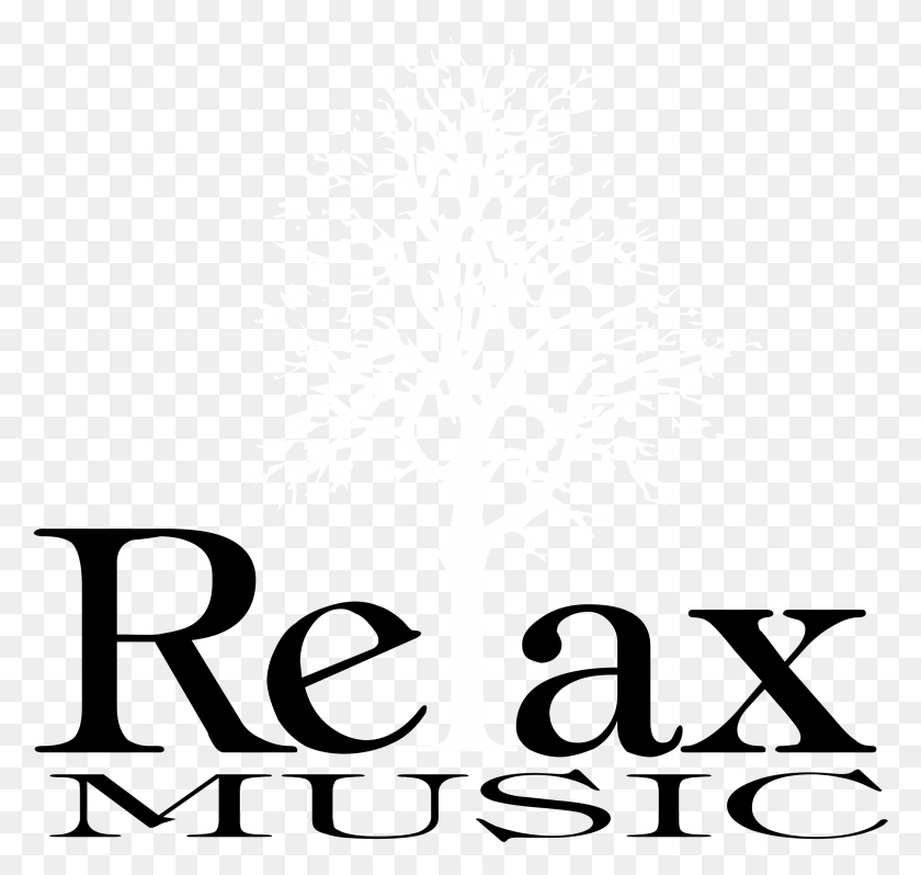 2297x2175 Relax Music Logo Black And White Relax, Cross, Symbol, Stencil HD PNG Download