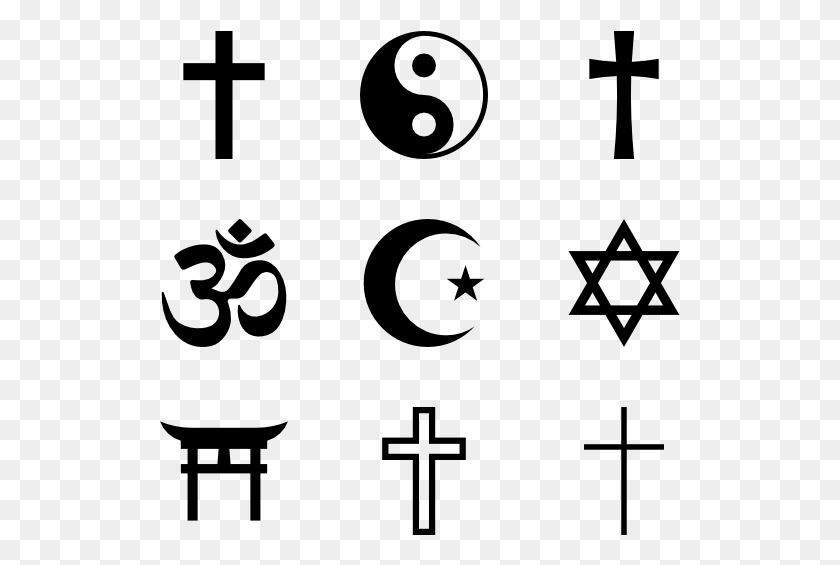 521x505 Religion Symbols 6 Symbols Of Religion, Gray, World Of Warcraft HD PNG Download
