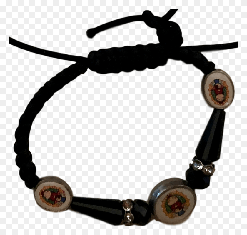 792x751 Religious Bracelet Hand Knotted Black Virgen De Guadalupe Bracelet, Accessories, Accessory, Jewelry HD PNG Download