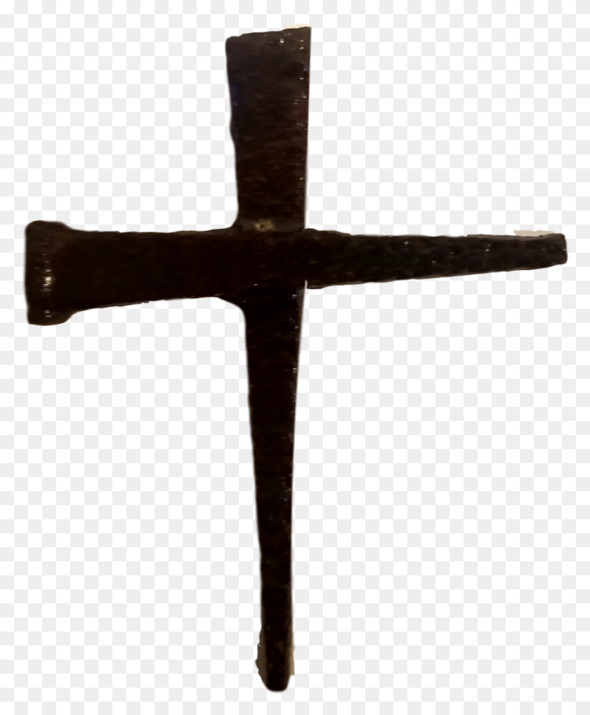 914x1124 Религиозный Крест Маленькие Железные Гвозди Настенный Крест, Топор, Инструмент, Символ Hd Png Скачать