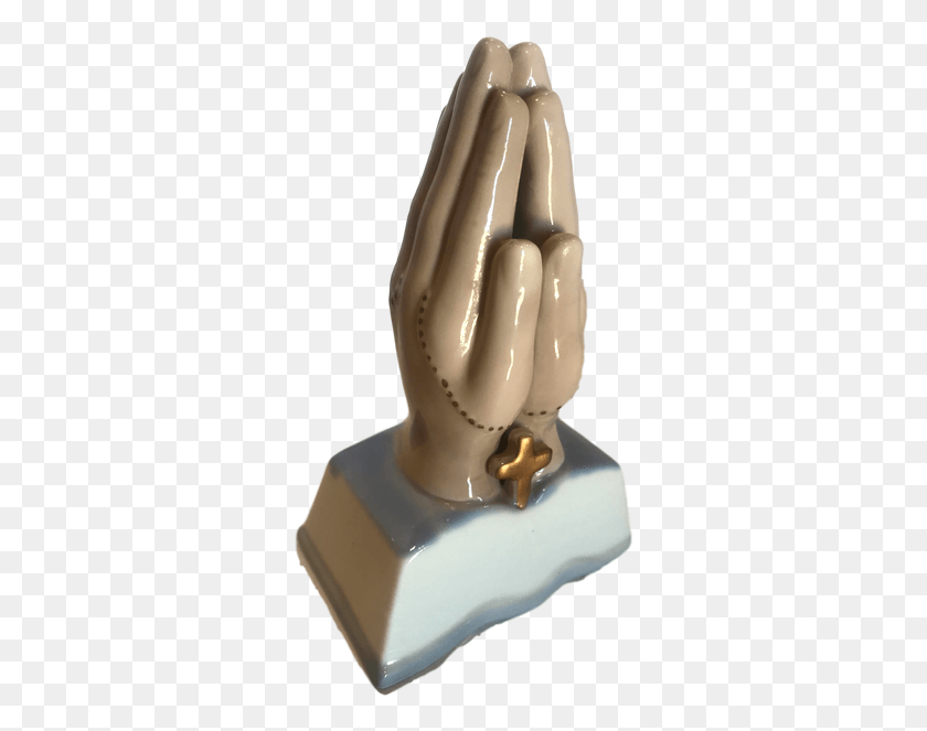 311x603 Religious Figurine Praying Hands Vintage Bronze Sculpture, Worship, Ivory HD PNG Download