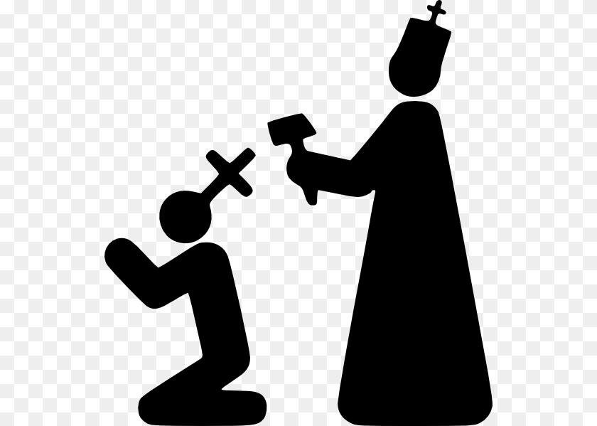 546x599 Religious Punishment Clip Art, Kneeling, Person, Silhouette Transparent PNG